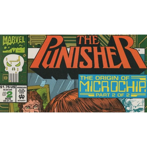 Comic Book The Punisher Origin Of The Microchip #2 1993 Marvel Comics Pt 2 Of 2 - Picture 7 of 10